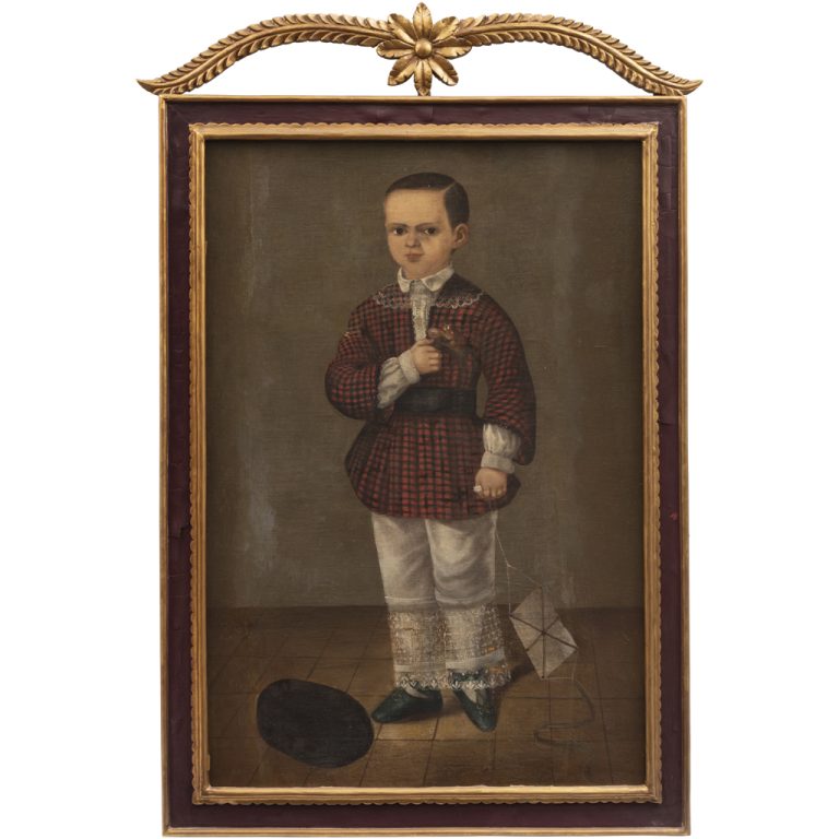 Retrato de niño con papalote