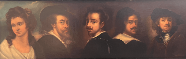 Alegoría a los grandes maestros del siglo XVIII