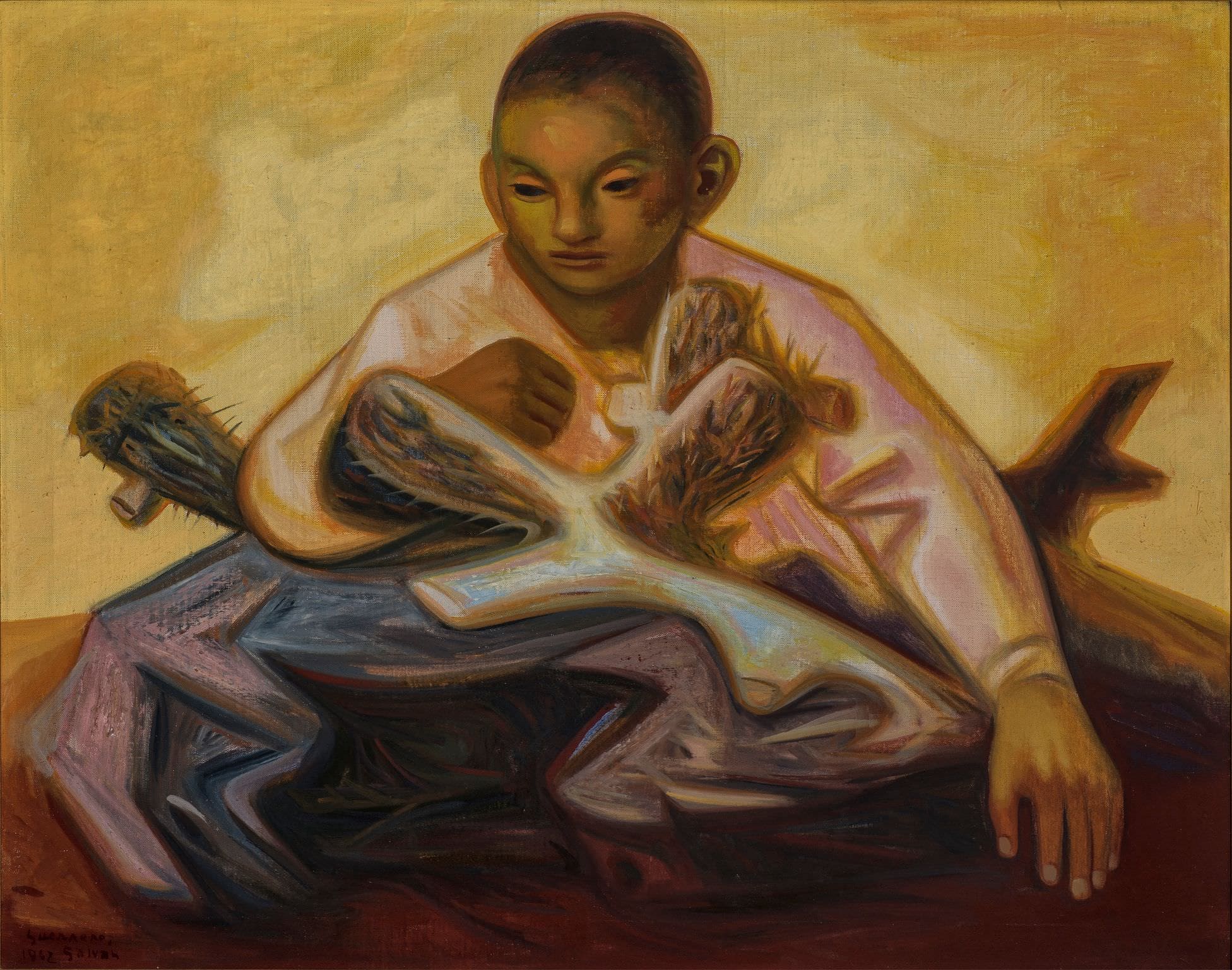 Niño con nopal