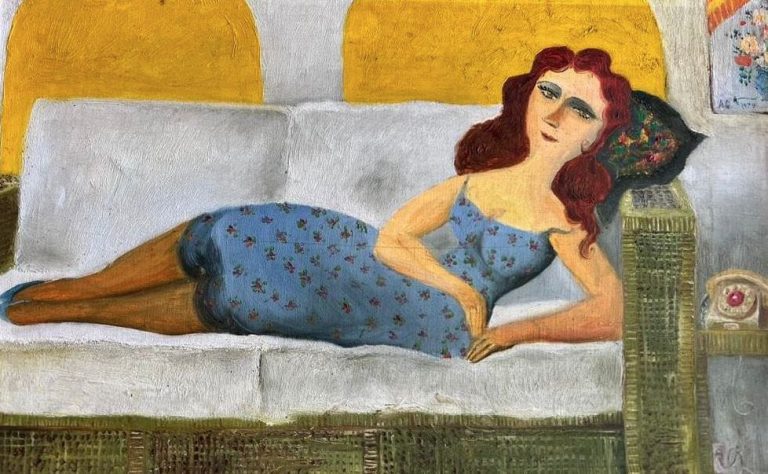 La Dama de Cuernavaca en un sillón